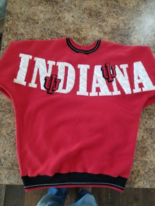 Vintage Legends Athletic Indiana University Crewneck/sweatshirt Mens Size Xl Euc