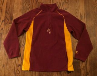 Arizona State Sun Devils Vintage Starter Fleece Pullover Jacket Top Men 
