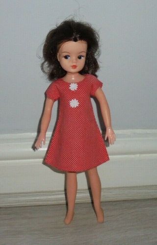 Rare Vintage Sindy Doll Summery Days Red & White Polka Dot Dress 1974 - 44001
