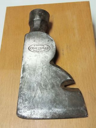 Vintage Hammer/hatchet Head Bit Craftsman Chrome Vanadium Hatchet Tool