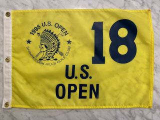1995 U.  S.  Open Shinnecock Hills Gc Pin Flag Corey Pavin Winner.
