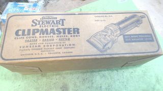 Vintage - - Sunbeam Stewart Electric Clipmaster Livestock Shears Model 51 - 2