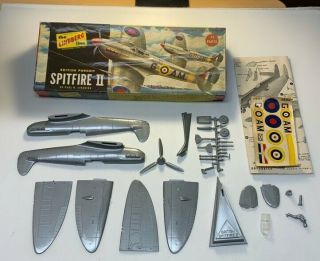 Vintage,  The Lindberg,  Spitfire Ii,  1/48 Scale,  Model Kit,  All Parts Intact