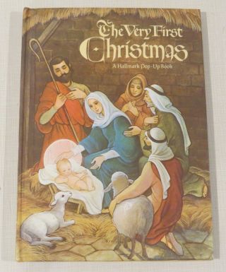 Very First Christmas - Hallmark Pop - Up Book - By Barbara Burrow,  Nativity Story