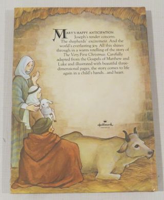 Very First Christmas - Hallmark Pop - Up book - By Barbara Burrow,  Nativity Story 2