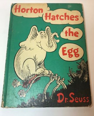 Horton Hatches The Egg Dr.  Seuss Book Club Edition 1940 Copyright Collectable