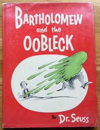 Vg 1949 Hardcover In A Dj Early Edition Bartholomew & The Oobleck Dr.  Seuss