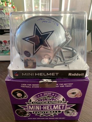 Gil Brandt Hof 19 Dallas Cowboys Autographed Signed Mini - Helmet Beckett Auto