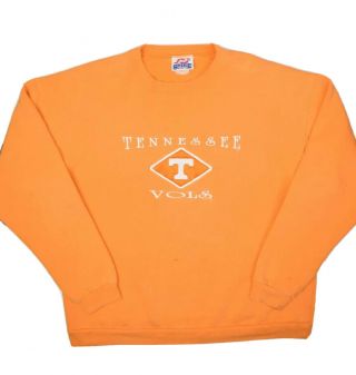 Vintage Tennessee Vols Crewneck Sweatshirt Mens L Spike Volunteers College 90s