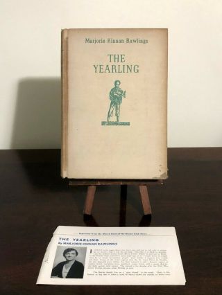 The Yearling By Marjorie Kinnan Rawlings 1st/1st 1938a With Bk Of Month Insert