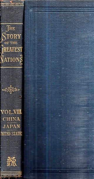 1903 Greatest Nations China Korea Japan Illustrated First Edition Maps Prints
