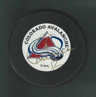 Chris Simon Signed Colorado Avalanche Trench Puck