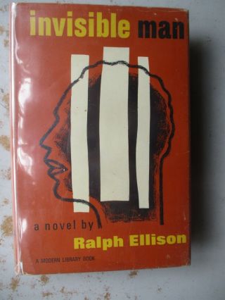 Modern Library Hc,  Dust Jacket - Invisible Man By Ralph Ellison Ca.  1970