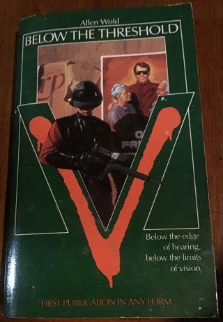 V Below The Threshold Tor 1988 First Edition Old Stock Tv Show Tie In
