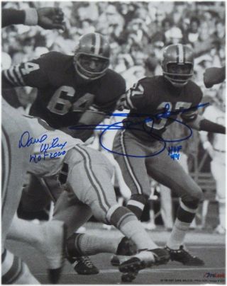 Jimmy Johnson Dave Wilcox Hand Signed Autograph 11x14 Photo San Francisco 49ers