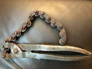 Vintage K - D Tools 2031 Chain Type Exhaust Tailpipe Cut Off Pliers