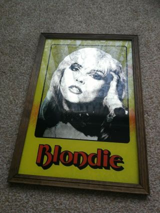Blondie Debbie Harry Rare Vintage Mirror Memorabillia 13 " X9 "