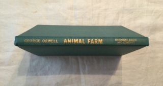 Animal Farm By George Orwell 1946 Copyright W / 4 Page Book Of Mo.  Club Review