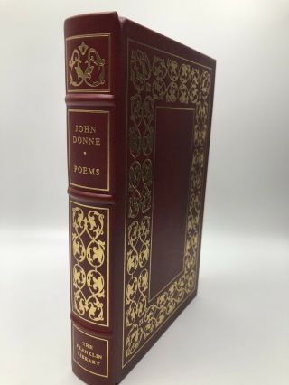 John Donne - Poems - Franklin Library - Book Leather - Like