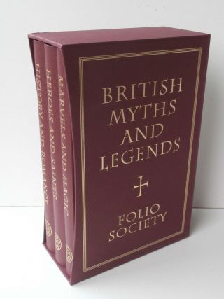 Folio Society British Myths And Legends In 3 Volumes With Slipcase