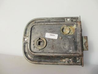 Antique Iron Bathroom Door Lock Vintage Old Brass Sliding Bolt Victory 1919