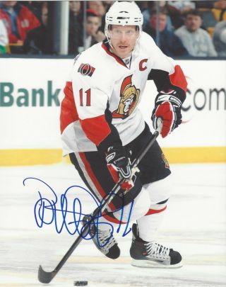 Ottawa Senators Daniel Alfredsson Signed Authentic 8x10 Photo W/coa Nhl