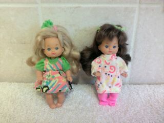 Mattel Vintage 1976 Heart Family Small Baby Dolls Bundle X2