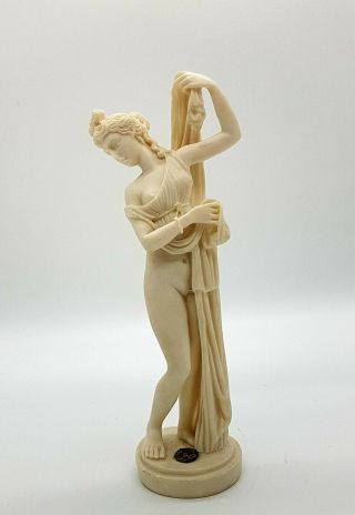 Vintage Ancient Rome Venus Goddess Statue Alabaster Art Figurine Sculpture