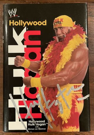 Hulk Hogan Signed Auto Autographed Book Wwe Wwf Hardcover Hollywood Wrestling