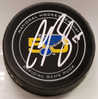 Colton Parayko Signed St Louis Blues 50 Years Official Game Puck 1007653