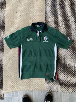 Vintage Retro London Irish Rugby Shirt Top Large 2002