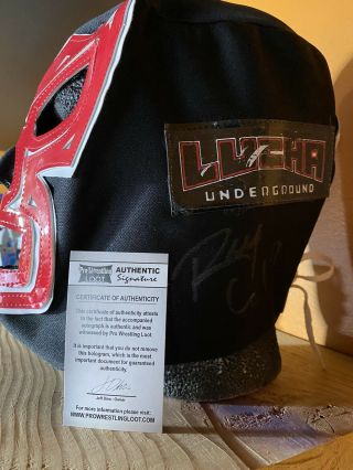 Lucha Underground Mask Signed By Rey Mysterio Luchador Lucha Libre Wrestling