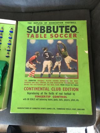 Vintage Subbuteo Table Rugby Team And Spares
