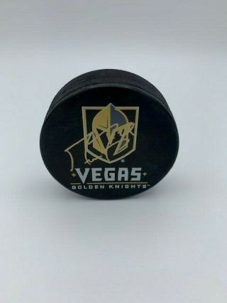Marc Andre Fleury Signed Las Vegas Golden Knights Souvenir Hockey Puck Holo