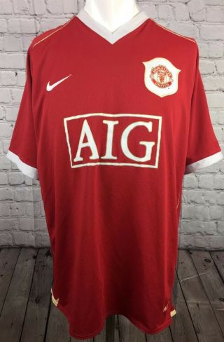 Manchester United Football Shirt Adults Xl Nike Home Kit Vintage