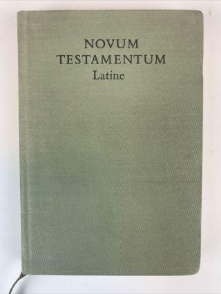 Latin Testament Novum Testamentum Latine 1971 Eberhard Nestle Stuttgart Vg