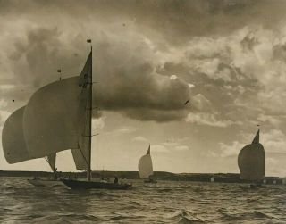 Vintage Press Photo Olympics Yachting Torquay 1948