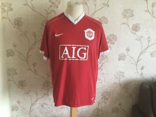 2006 - 2007 Manchester United Home Shirt,  Nike Vgc Adults Xl Vintage