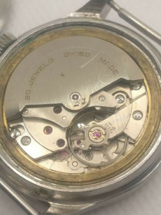 DESTA instructor Vintage Men ' s Watch 25 Jewels Incabloc Swiss Automatic SPARES 3