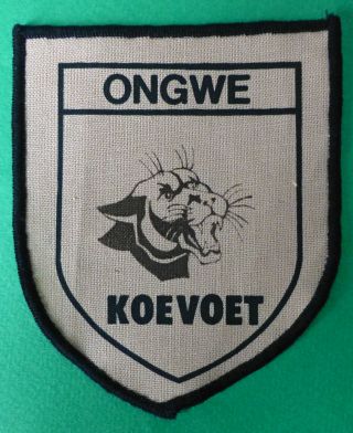 South West Africa Koevoet Ongwe Wild Cat Vintage African Swa Border War Patch