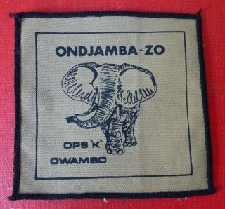 South West Africa Koevoet Zulu - Oscar African Swa Elephant Vintage Z - O Patch 1