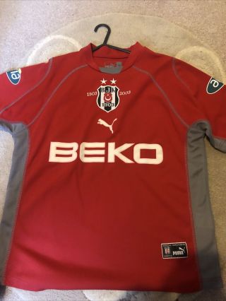 Vintage Besiktas Turkey Away Shirt 02/03 Puma Anniversary Size M Retro Football