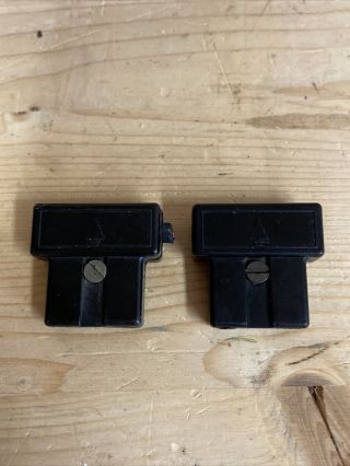 Bush Black 2 Pin Vintage Radio Bakelite Mains Plugs - Sp50