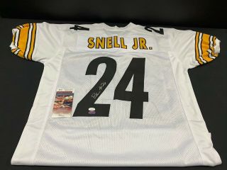 Benny Snell Jr.  Pittsburgh Steelers Signed Custom Jersey Jsa Witness,  Holo