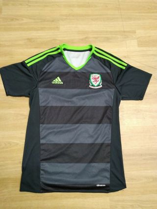 Vintage Adidas Wales Away Football Shirt 2016 2017 Size S