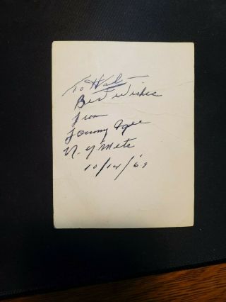 1969 NY Mets World Series Media Parking Pass Autographed by Tommy Agee 2