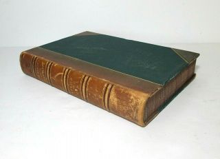The Earth And Its Inhabitants Vol.  I (africa) Antique 1897 Leather Hardcover
