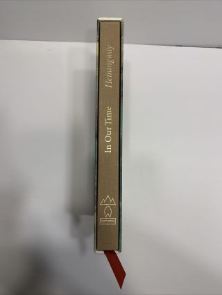 IN OUR TIME BY ERNEST HEMINGWAY,  WESTVACO LIMITED EDITION HARDCOVER IN SLIPCASE 3