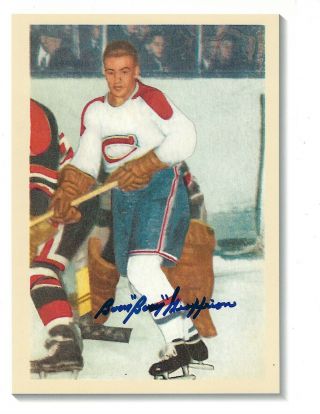 Rare Be A Player Bernie Boom Geoffrion Redemption 8x10 Photo Signed