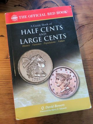 The Official Red Guide Book Of Us Half,  Large Cents Coins How To Buy